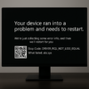 Das Ende des Blue Screen of Death. Willkommen Black Screen of Death