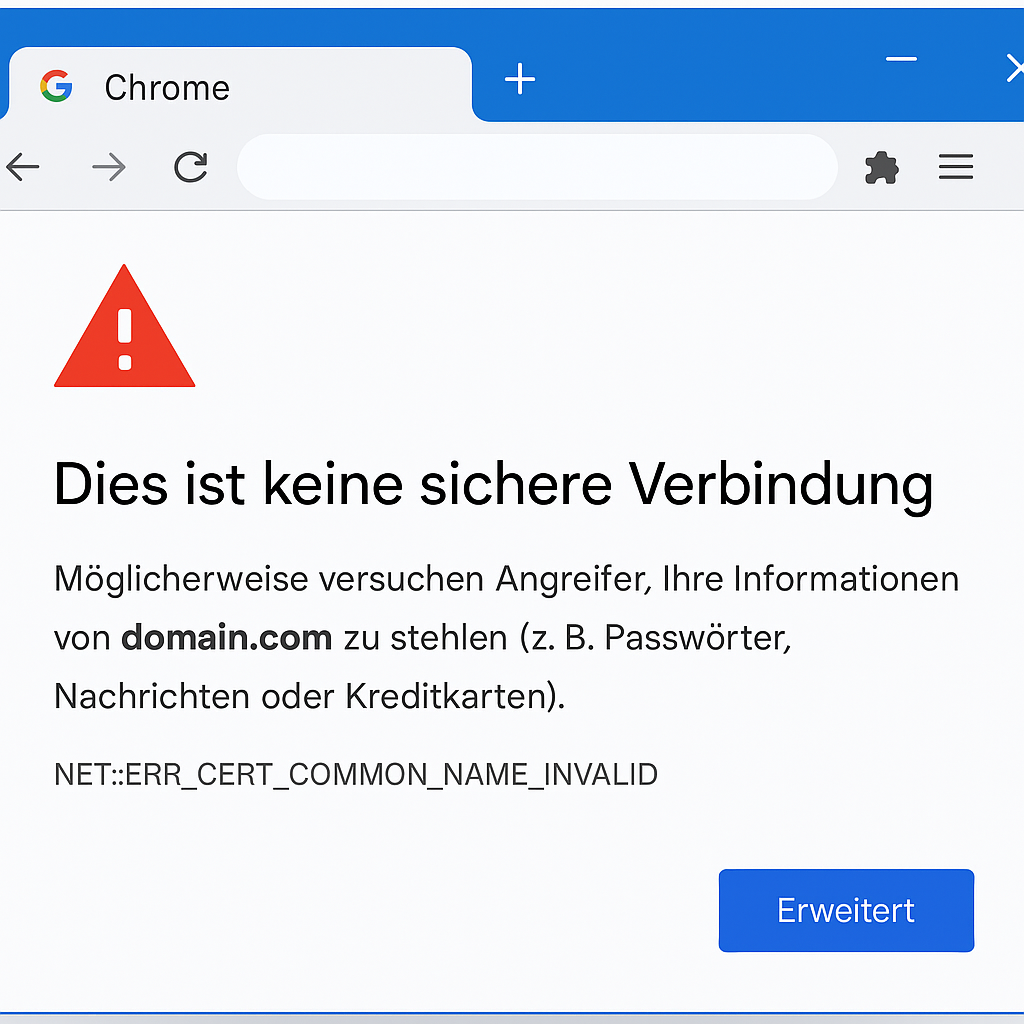 Chrome: ‚Dies ist keine sichere Verbindung‘ – so löst du das Problem schnell