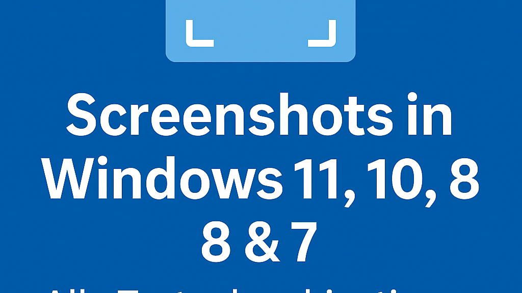 Windows-Screenshot Schnell & einfach mit Tastenkürzeln – für alle Versionen