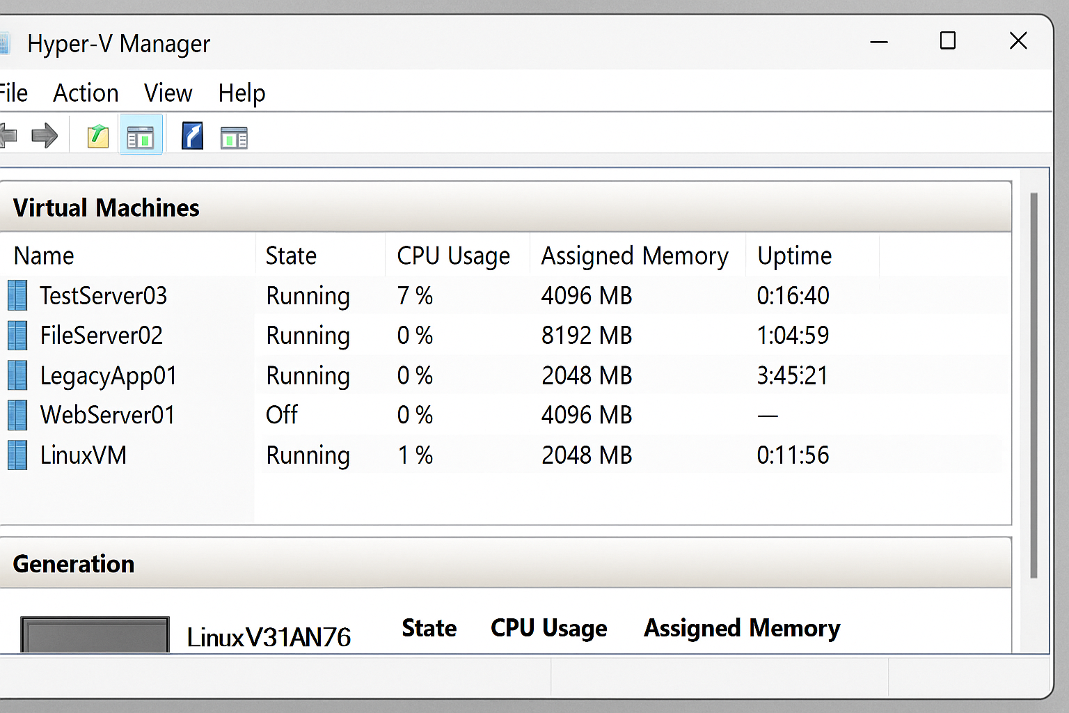 Konvertierung von Hyper-V Generation 1 zu Generation 2