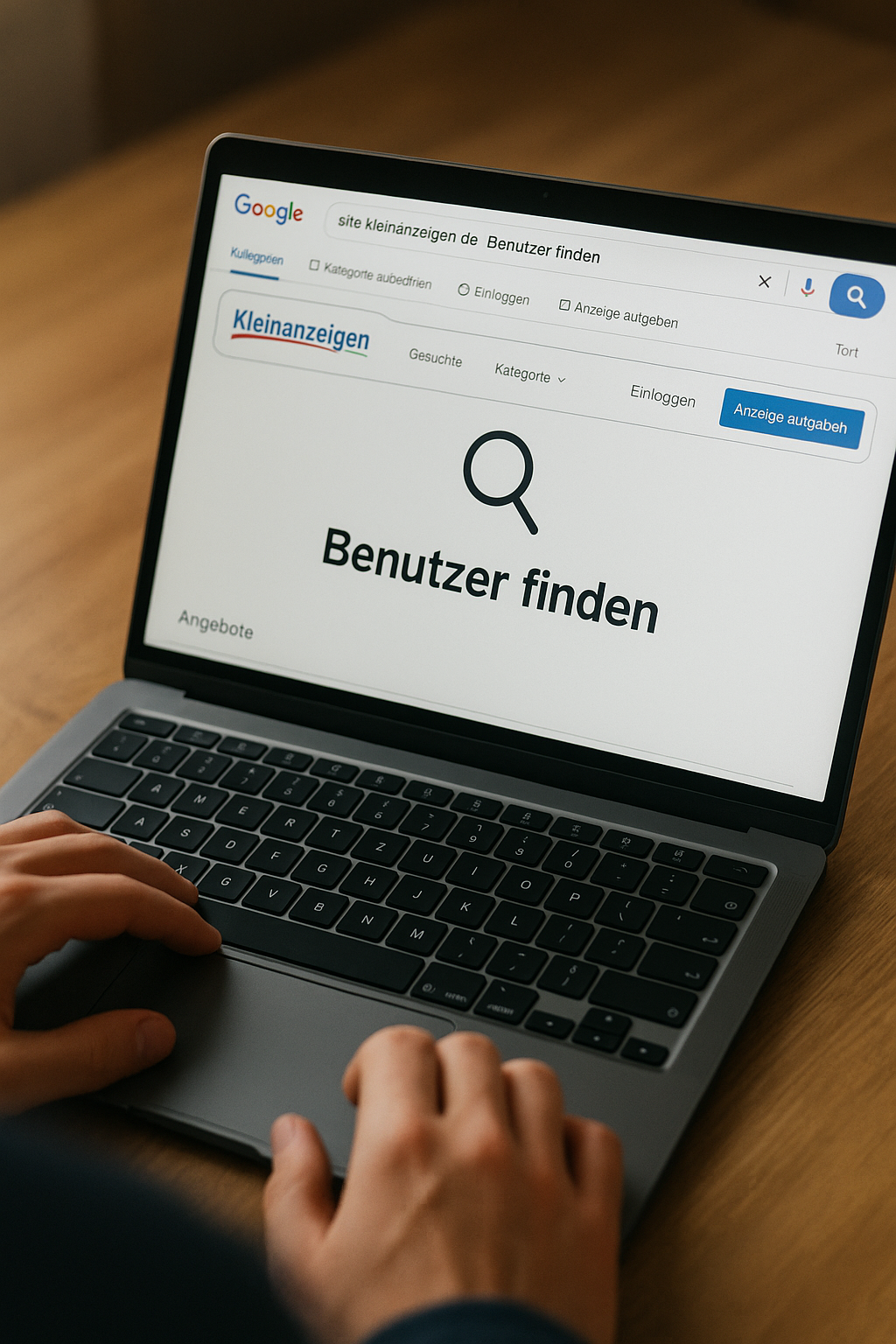 Wie findet man auf Kleinanzeigen einen Benutzer? (© CKVG / Bildbearbeitung CKVG)