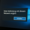 Keine Verbindung mit diesem Netzwerk möglich – Lösungen für WLAN-Probleme unter Windows